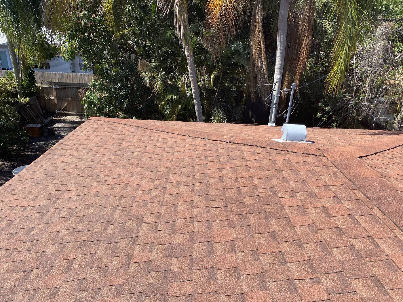 Completed shingle roof replacement by A Leakproof Roof in Broward County, Florida